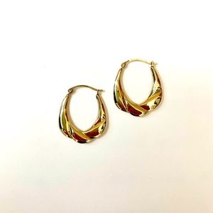 10K Yellow Gold Hoop Earrings